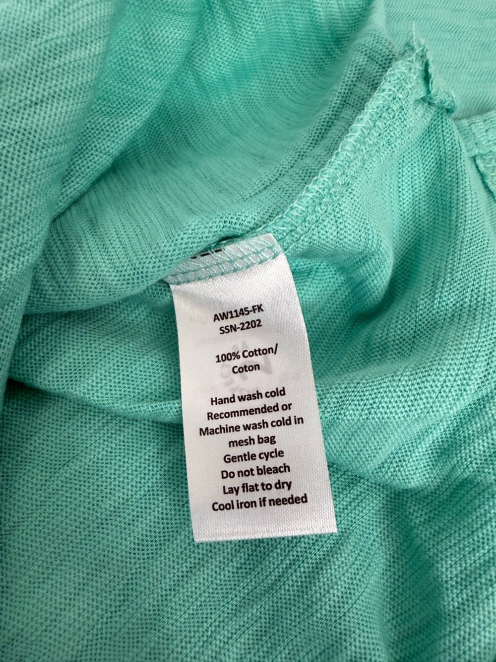 ATM T- Shirt 100% Premium Cotton Blue Short Sleeve Size Small Bali Color NWT - Picture 6 of 9